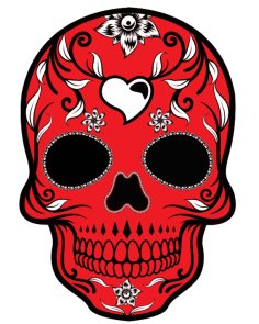 Mexican Skull Face Design Skull Tattoo Design Free Vector