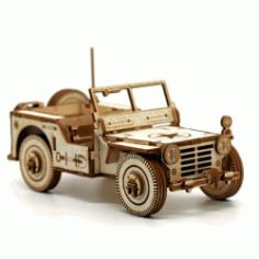 Military Vehicle Car for Laser Cut CNC Template CDR File