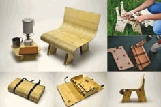 Mini Chair Laser Cut Free CDR Vectors File