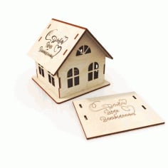 Mini Wooden Tea House CDR File