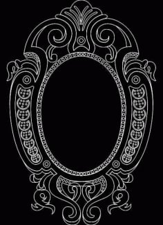 Mirror Frame 0554 Free DXF Vectors File