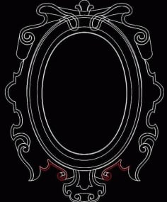 Mirror Frame 0556 Free DXF Vectors File