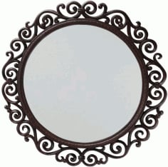 Mirror Frame Laser Cut DesignFree DXF Vectors File