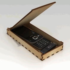Mobile Cover Box Laser Cut Wooden CDR File