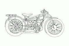 Motorcycle Old DXF File