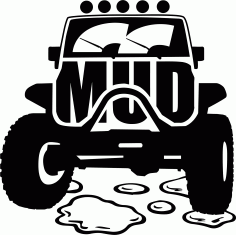 Mud Offroad Sticker Free CDR Vectors File