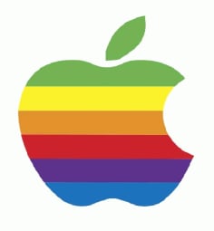 Multicolor Apple Logo Design Free Vector