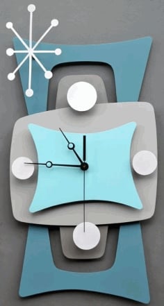 Multilayer Wall Clock Free Vector CDR File