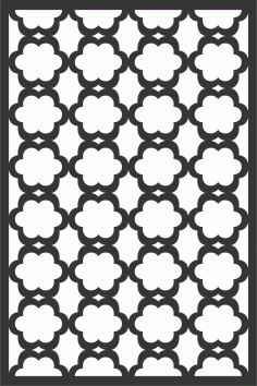 Mural Decorative Metal Panel for Gardens Screen Pattern DXF File