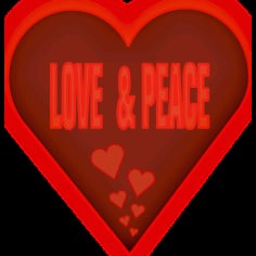 Mystica Love And Peace In A Heart Vector SVG File