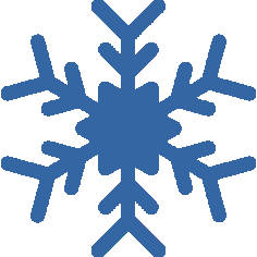 Navy Blue Snowflake SVG File