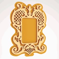 Nice mirror frame Free DXF Vectors File