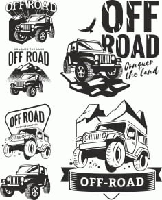 Off Road Decals Free CDR Vectors File
