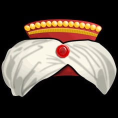 Oriental Hat Vector SVG File