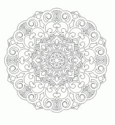Ornament Decorative Mandala Pattern Free CDR File