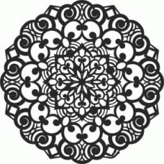 Ornament Decorative Mandala Pattern DXF File