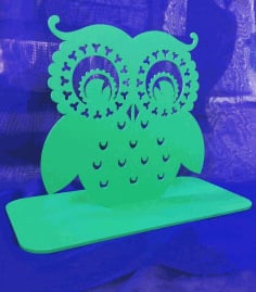 Owl Earring Holder Jewelry Stand Free CDR Vectors File