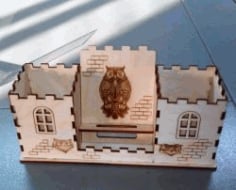 Owl House Organizer for Laser Cut CDR File