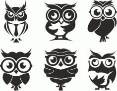 Owl Template Set CDR Vectors File