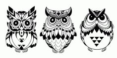 Owls Vector Art CDR File