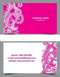Paisley Business Card Template Free Vector
