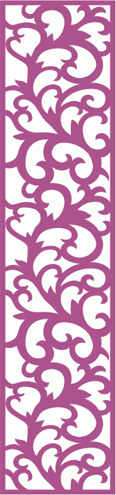 Paisley Seamless Vertical Banner CDR File
