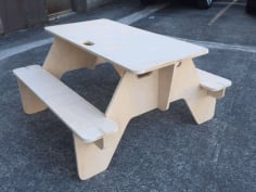 Park Flat Pack Bench DXF File