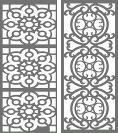 Partition Indoor Panels Room Divider Seamless Patterns Free Vector