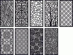 Pattern Panel Screen Collection Free CDR Vectors File