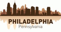 Philadelphia Skyline City Silhouette Vector Free CDR Vectors File