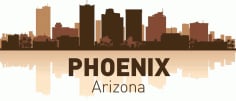 Phoenix Arizona Skyline City Silhouette Vector Free CDR Vectors File