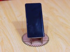 Phone Stand Template Wood Mobile Holder Laser Cut 3mm Vector File