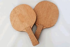 Ping Pong Paddle Laser Cut Template Laser Cut Template DXF File