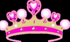 Pink Princess Crown SVG File