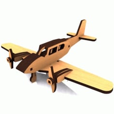Piper Cherokee Aircraft Model Free DXF Vectors File