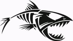 Piranha Sticker Download Free Vector CDR File
