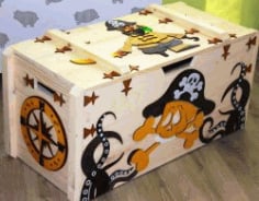 Pirate Box for Laser Cut CNC DXF File
