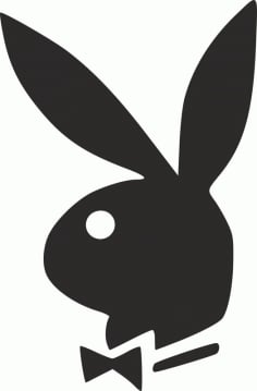 Playboy Bunny Logo Design DXF File