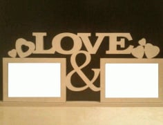 Plywood Decorative Love Frames Laser Cut CDR File