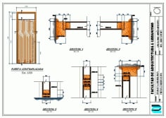 Plywood Door Drawing in 2D DWG File
