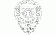 Polis Logo Free Vector DXF File