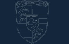 Porsche Acad Free Vector DXF File