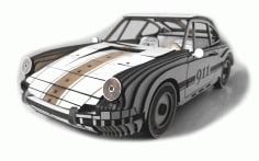 Porsche Car 911 Model CDR File