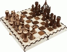Portable Chess Set Free Vector CDR File