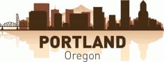 Portland Skyline Free CDR Vectors File