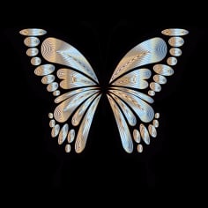 Prismatic Butterfly Remix Vector SVG File