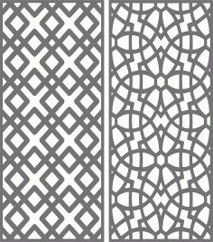 Privacy Partition Indoor Panel Decorative Room Divider Seamless Pattern Free Vector