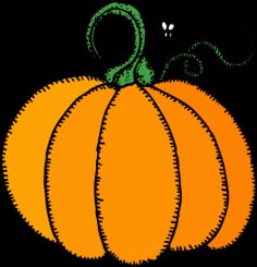 Pumpkin Silhouette Drawing Vector SVG File