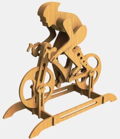 Racing Bike Racer Bicycle Laser Cut DXF File