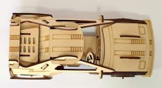 Racing Car 3D Puzzle Sport Toy Car Wooden Puzzle Automobile DXF File for Laser Cutting